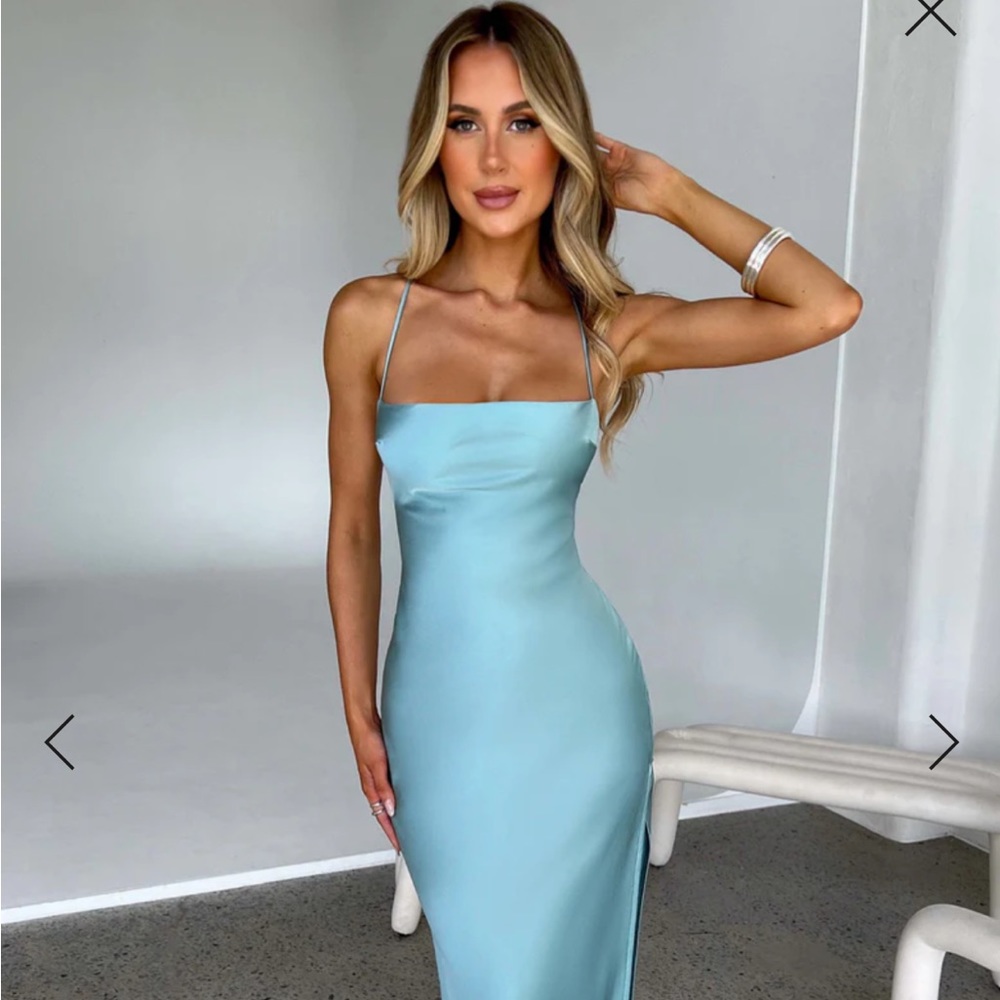 BabyBoo Makalita Satin Maxi Dress
